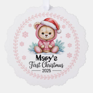 Premier ornement de Noël de la petite fille - Pers