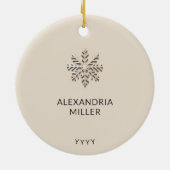 Premier ornement de Noël de la petite fille person (Dos)