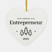 Premier ornement de Noël de l'entrepreneur (Devant)