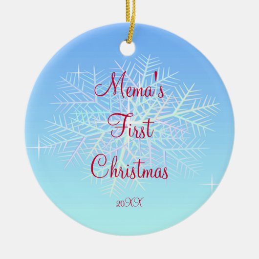 Premier ornement de Noël de Mema (Devant)