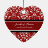 Premier ornement de Noël de photo de Noël du (Dos)