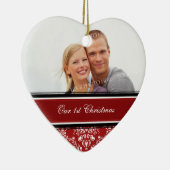 Premier ornement de Noël de photo de Noël du (Droite)