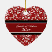 Premier ornement de Noël de photo de Noël du (Dos)