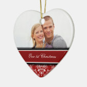 Premier ornement de Noël de photo de Noël du (Gauche)