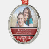 Premier ornement de Noël de photo de Noël du (Gauche)