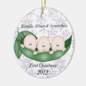 Premier ornement de Noël de triplets (Gauche)