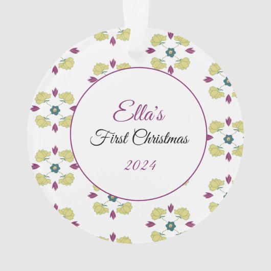 Premier ornement de Noël du bébé (dos)