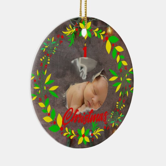 Premier ornement de Noël du bébé (Droite)