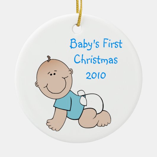 Premier ornement de Noël du bébé (Devant)