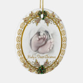 Premier ornement de Noël du bébé (Droite)