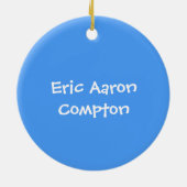 Premier ornement de Noël du bébé (Dos)