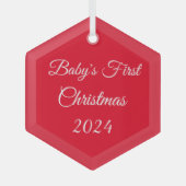 Premier ornement de Noël du bébé (Recto)