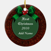 Premier ornement de Noël du bébé (Dos)