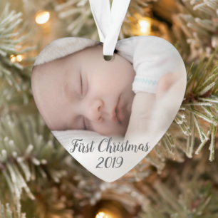 Premier ornement de Noël du bébé