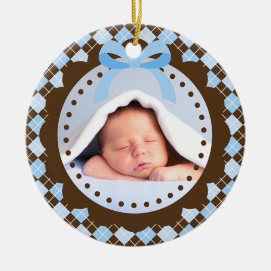 Premier ornement de Noël du bébé (Devant)