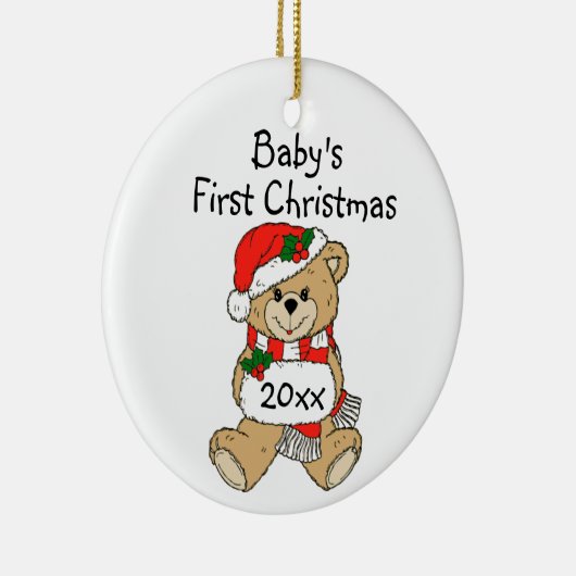 Premier ornement de Noël du bébé. (Droite)