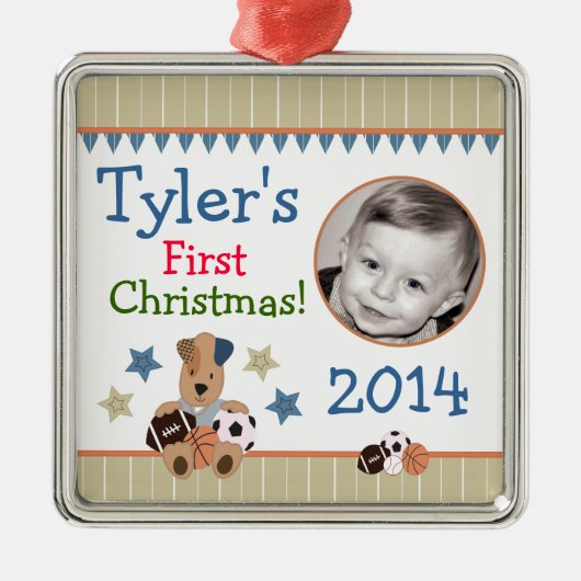 Premier ornement de Noël du bébé All-Star de (Devant)