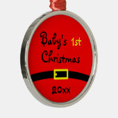 Premier ornement de Noël du bébé avec l'année (Droite)