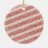 Premier ornement de Noël du bébé cerf rose (Dos)