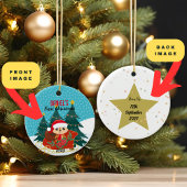 🎄 premier ornement de Noël du bébé |Conception de