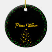 Premier ornement de Noël du bébé de la ferme (Dos)