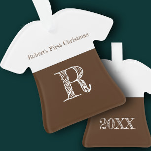 Premier ornement de Noël du bébé garçon