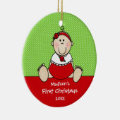 Premier ornement de Noël du bébé mignon de bébé (Droite)