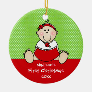Premier ornement de Noël du bébé mignon de bébé