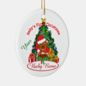 Premier ornement de Noël du bébé personnalisé (Droite)