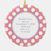 Premier ornement de Noël du bébé précieux de lapin (Dos)