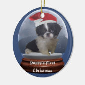 Premier ornement de Noël du chiot (Gauche)