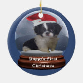 Premier ornement de Noël du chiot (Dos)