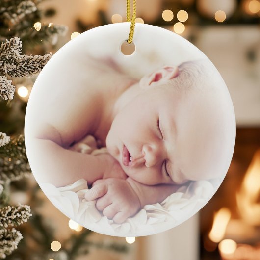 Premier ornement de Noël du nouveau-né