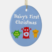 Premier ornement de Noël du petit bébé de monstres (Droite)