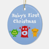 Premier ornement de Noël du petit bébé de monstres (Gauche)
