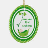 Premier ornement de Noël du petit bébé doux de (Droite)