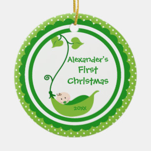 Premier ornement de Noël du petit bébé doux de
