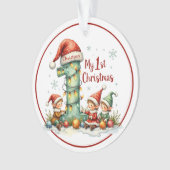 Premier Ornement de Noël – Elfes (devant)