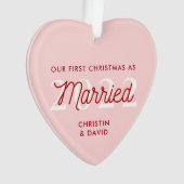 Premier ornement de Noël marié | Marié (devant)