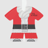 Premier ornement de Noël Père Noël pour bébé migno (devant)