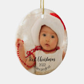 Premier ornement de Noël pour bébé (Droite)