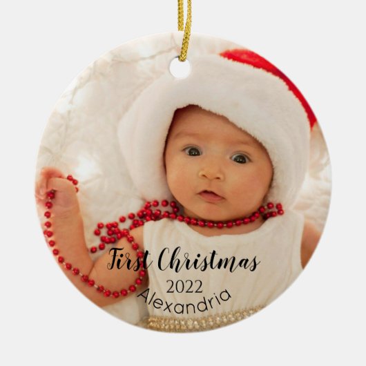 Premier ornement de Noël pour bébé (Devant)