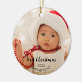 Premier ornement de Noël pour bébé (Gauche)