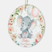 Premier ornement de Noël pour bébé animaux Safari (Gauche)