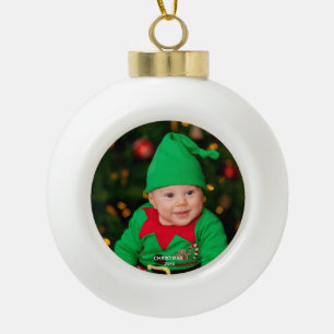 Premier ornement de Noël pour bébé - Garde photo