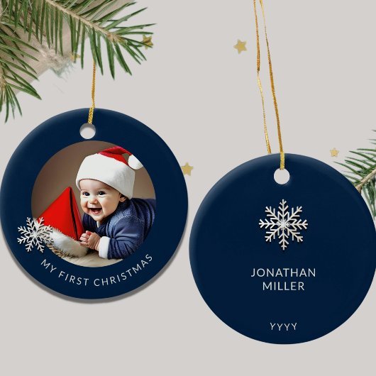 Premier ornement de Noël pour bébé personnalisé