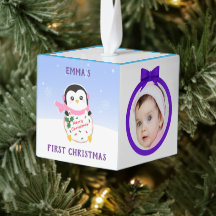 Premier ornement de Noël pour bébé personnalisé