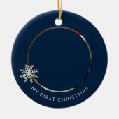 Premier ornement de Noël pour bébé personnalisé (Devant)