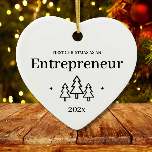 Premier Ornement de Noël pour Entrepreneur