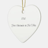 Premier ornement de Noël pour les ménages mariés (Gauche)